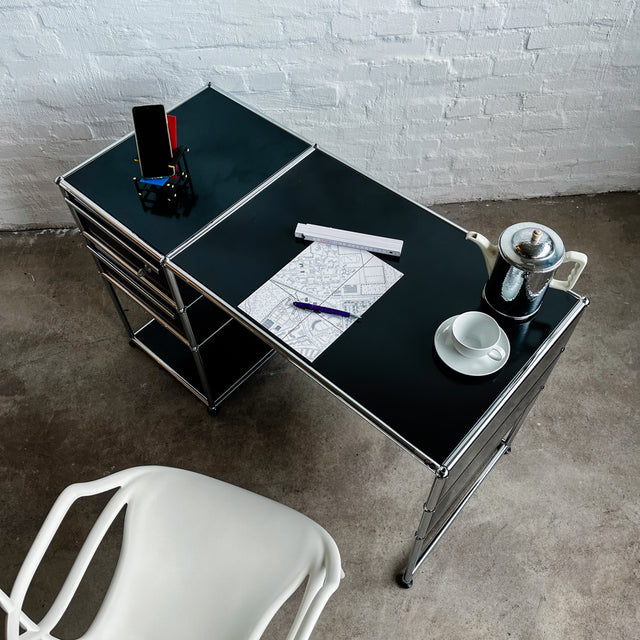 USM Haller - Sekretär - Schwarz - gebrauchte TOP Qualität