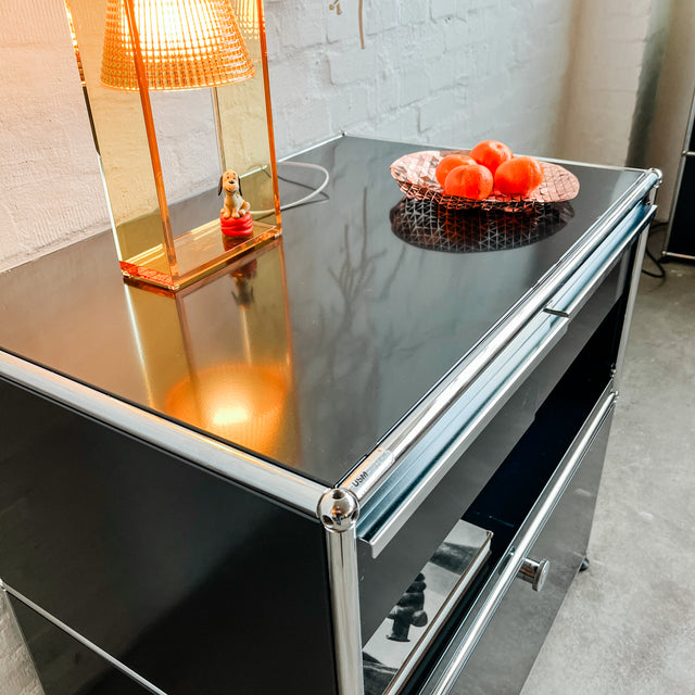 USM Haller - Doppelcontainer - schwarz - gebrauchte TOP Qualität