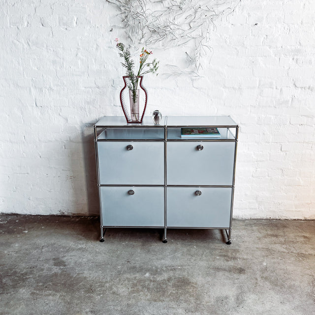 USM Haller - Highboard - mattsilber - gebrauchter TOP Zustand