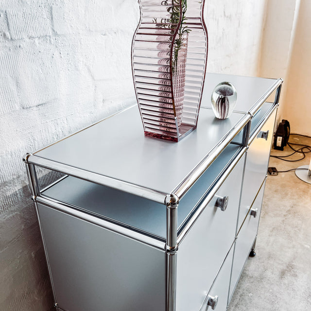 USM Haller - Highboard - mattsilber - gebrauchter TOP Zustand
