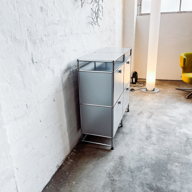 USM Haller - Highboard - mattsilber - gebrauchter TOP Zustand