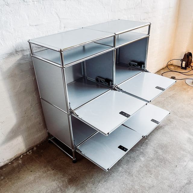USM Haller - Highboard - mattsilber - gebrauchter TOP Zustand