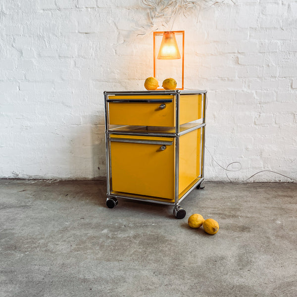 USM Haller - Rollcontainer - gelb - gebrauchte TOP Qualität