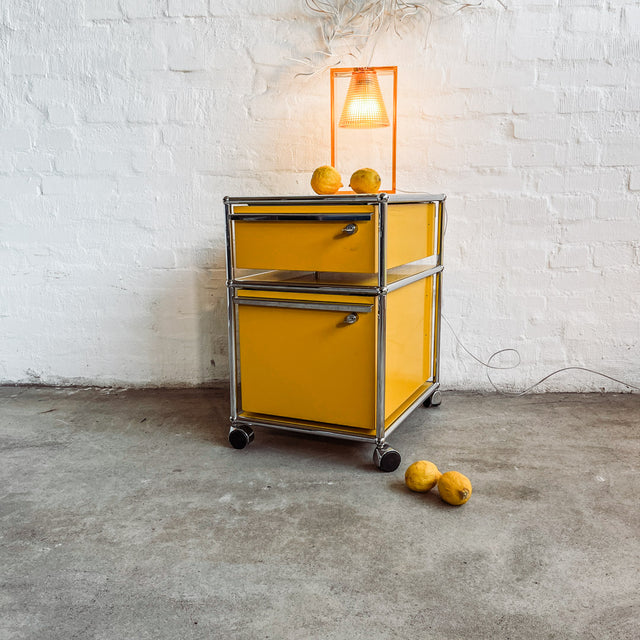 USM Haller - Rollcontainer - gelb - gebrauchte TOP Qualität