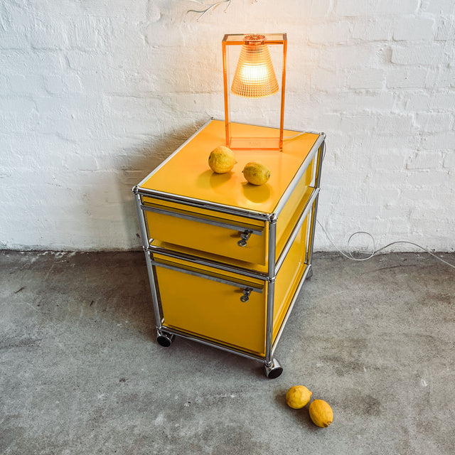 USM Haller - Rollcontainer - gelb - gebrauchte TOP Qualität