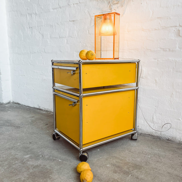 USM Haller - Rollcontainer - gelb - gebrauchte TOP Qualität