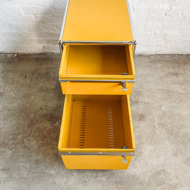 USM Haller - Rollcontainer - gelb - gebrauchte TOP Qualität