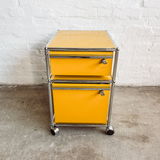 USM Haller - Rollcontainer - gelb - gebrauchte TOP Qualität