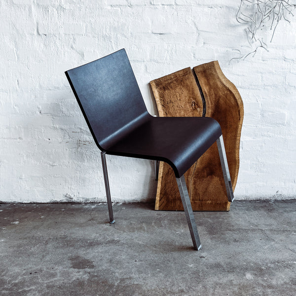 Vitra - .03 - Stuhl - braun - verchromt - Maarten van Severen - guter gebrauchter Zustand