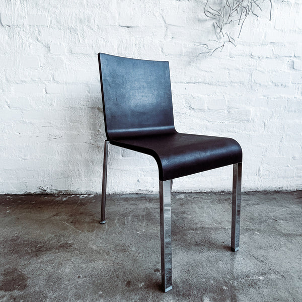 Vitra - .03 - Stuhl - braun - verchromt - Maarten van Severen - guter gebrauchter Zustand