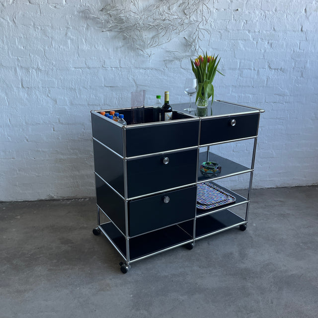 USM Haller - Kaffeebar - Barwagen - schwarz - gebrauchter TOP Zustand