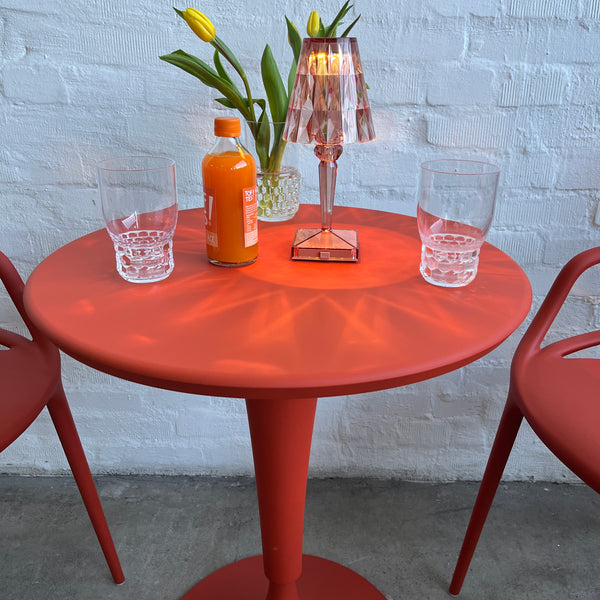 Kartell - Dr. NA - Bistrotisch - rostrot - Philippe Starck - Outdoor - NEU