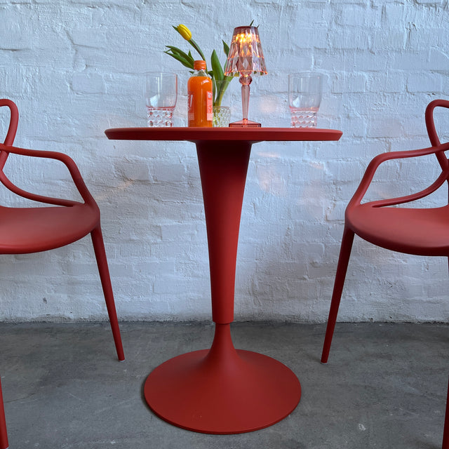 Kartell - Dr. NA - Bistrotisch - rostrot - Philippe Starck - Outdoor - NEU