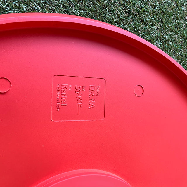 Kartell - Dr. NA - Bistrotisch - rostrot - Philippe Starck - Outdoor - NEU