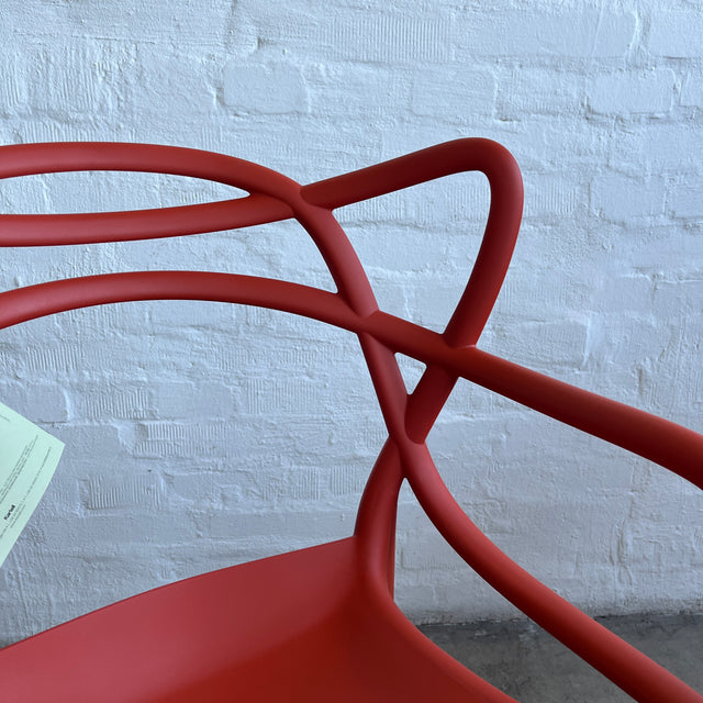 Kartell - Masters Armlehnstuhl - rostrot - Eugeni Quitllet - Philippe Starck - Outdoor - NEU