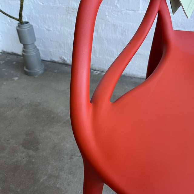 Kartell - Masters Armlehnstuhl - rostrot - Eugeni Quitllet - Philippe Starck - Outdoor - NEU