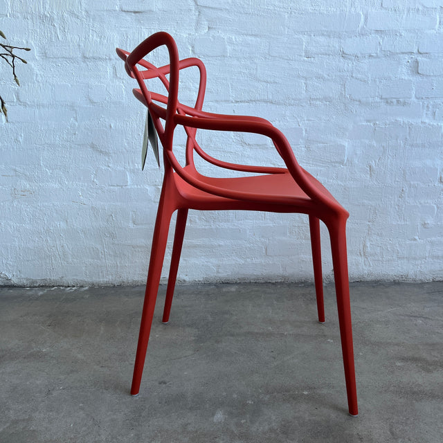 Kartell - Masters Armlehnstuhl - rostrot - Eugeni Quitllet - Philippe Starck - Outdoor - NEU