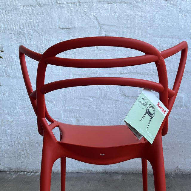 Kartell - Masters Armlehnstuhl - rostrot - Eugeni Quitllet - Philippe Starck - Outdoor - NEU