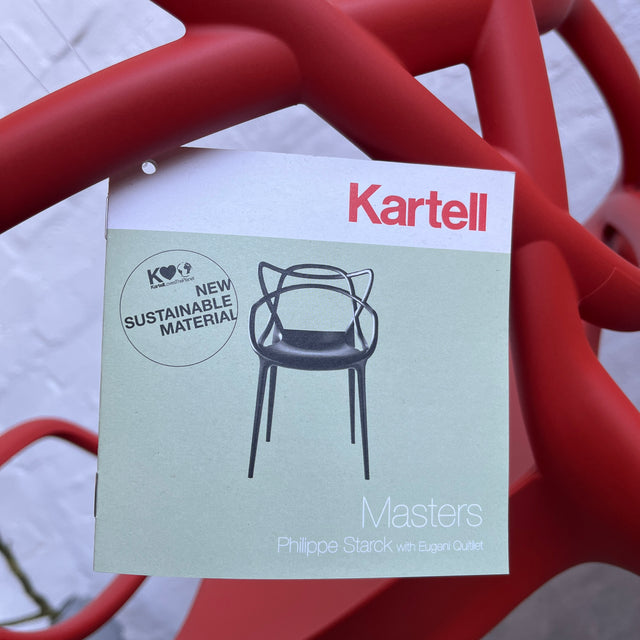 Kartell - Masters Armlehnstuhl - rostrot - Eugeni Quitllet - Philippe Starck - Outdoor - NEU