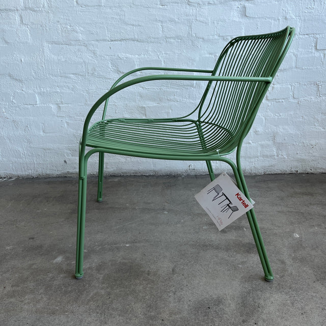 Kartell - Hiray Lounge - Gartenarmlehnstuhl - grün - Ludovica Serafini und Roberto Palomba - Outdoor - NEU