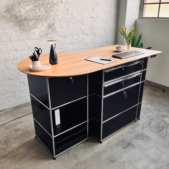 USM Haller - Counter/Theke - schwarz - guter gebrauchter Zustand