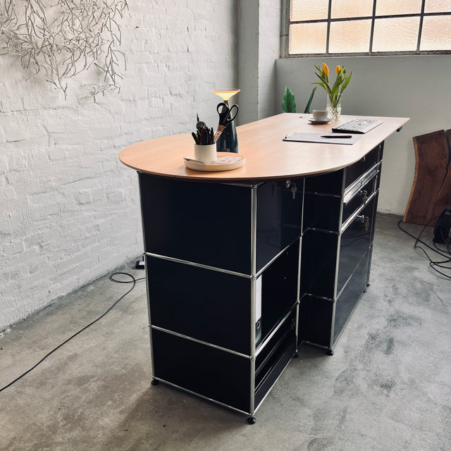 USM Haller - Counter/Theke - schwarz - guter gebrauchter Zustand