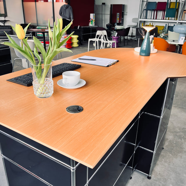 USM Haller - Counter/Theke - schwarz - guter gebrauchter Zustand