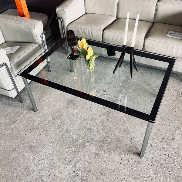 Cassina -  LC 10 P - Couchtisch - Glas - Le Corbusier, Pierre Jeanneret und Charlotte Perriand - guter gebrauchter Zustand