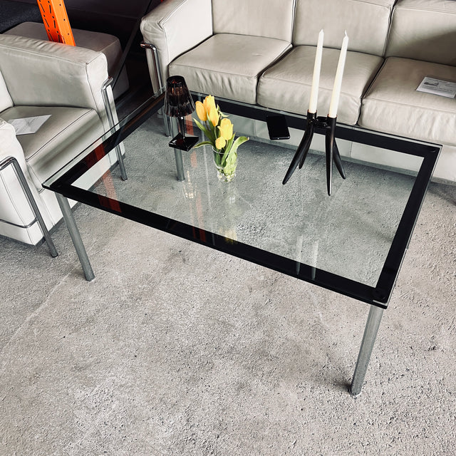 Cassina -  LC 10 P - Couchtisch - Glas - Le Corbusier, Pierre Jeanneret und Charlotte Perriand - guter gebrauchter Zustand