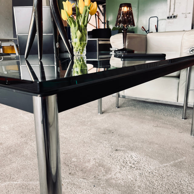Cassina -  LC 10 P - Couchtisch - Glas - Le Corbusier, Pierre Jeanneret und Charlotte Perriand - guter gebrauchter Zustand