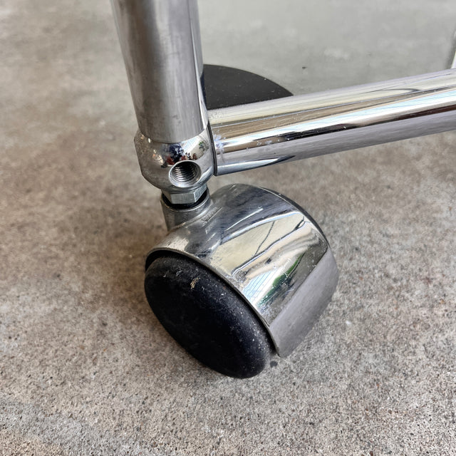 USM Haller - Beistelltisch/Rollwagen - Glastablare - guter gebrauchter Zustand