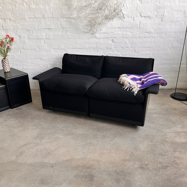 Vitsoe - Sesselprogramm 620 - Couch Zweisitzer - Schwarz - Dieter Rams - sehr guter gebrauchter Zustand