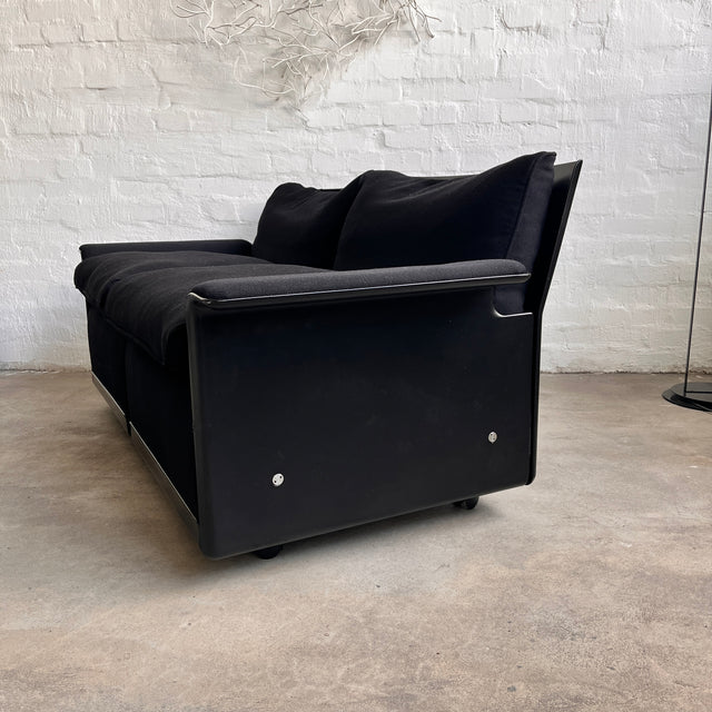 Vitsoe - Sesselprogramm 620 - Couch Zweisitzer - Schwarz - Dieter Rams - sehr guter gebrauchter Zustand