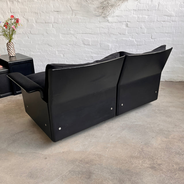 Vitsoe - Sesselprogramm 620 - Couch Zweisitzer - Schwarz - Dieter Rams - sehr guter gebrauchter Zustand