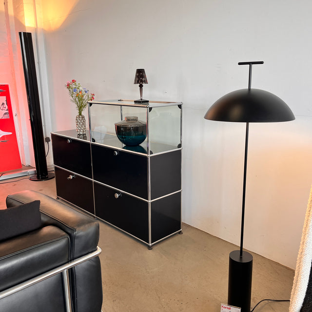 USM Haller - Sideboard - schwarz - Glas - gebrauchter Zustand