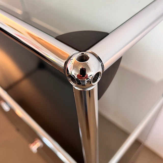 USM Haller - Sideboard - schwarz - Glas - gebrauchter Zustand