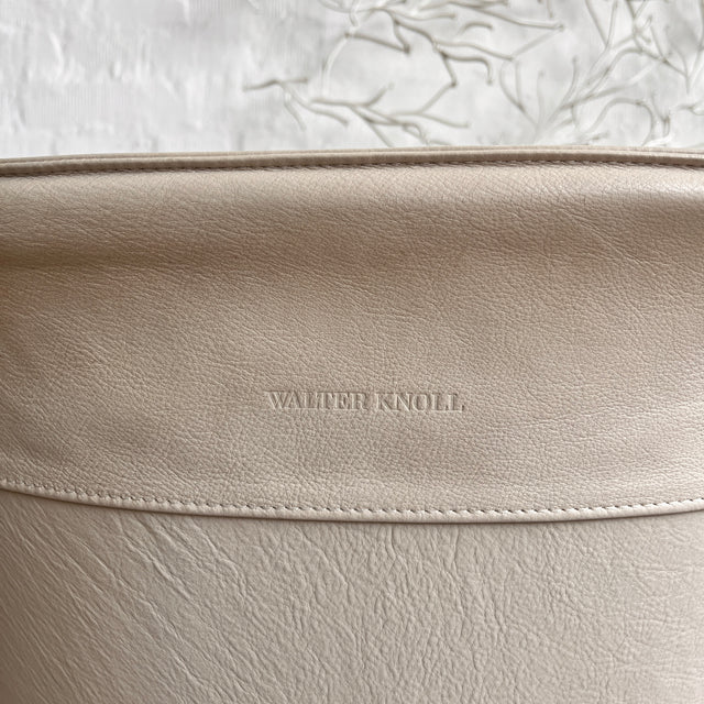 Walter Knoll - FK Schalensessel - Leder creme - Preben Fabricius & Jørgen Kastholm - guter gebrauchter Zustand