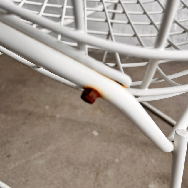 Knoll International - Diamond Chair Outdoor - Sessel - Weiß - gebrauchter Zustand