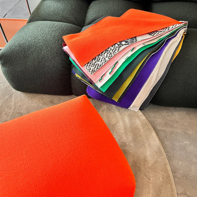 OUT - Sander Pouf Mini - Hocker - orange - NEU