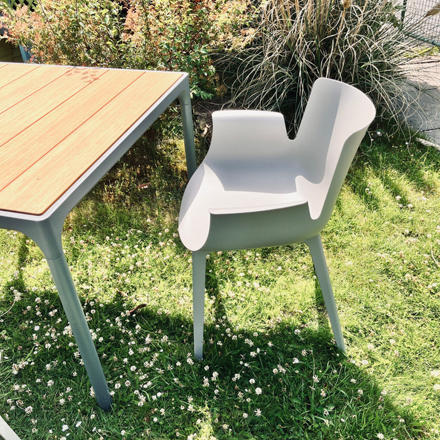 Kartell - Armlehnstuhl - Piuma - grau - Piero Lissoni - Outdoor - NEU