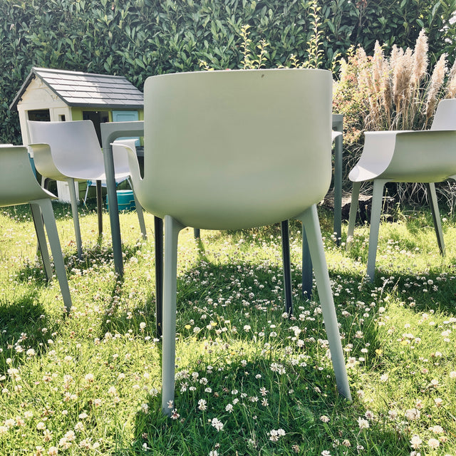 Kartell - Armlehnstuhl - Piuma - grau - Piero Lissoni - Outdoor - NEU