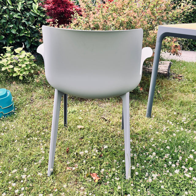 Kartell - Armlehnstuhl - Piuma - grau - Piero Lissoni - Outdoor - NEU