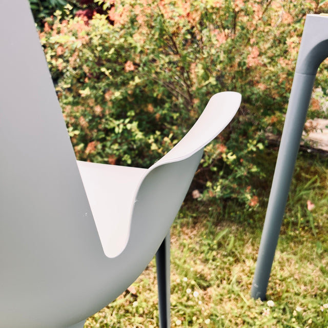 Kartell - Armlehnstuhl - Piuma - grau - Piero Lissoni - Outdoor - NEU