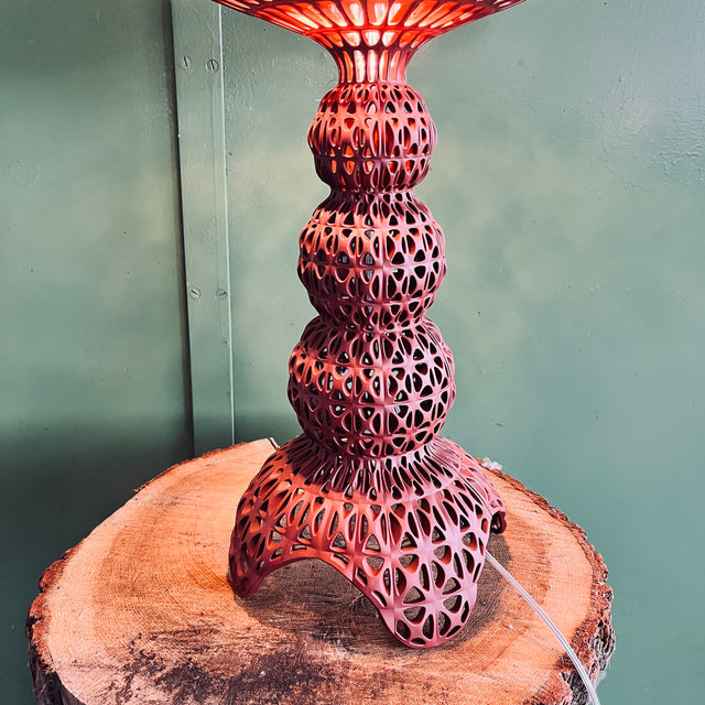 Kartell -  Tischleuchte - Mini Kabuki - Ferruccio Laviani - bordeaux - NEU