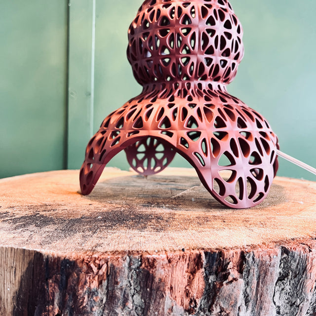 Kartell -  Tischleuchte - Mini Kabuki - Ferruccio Laviani - bordeaux - NEU