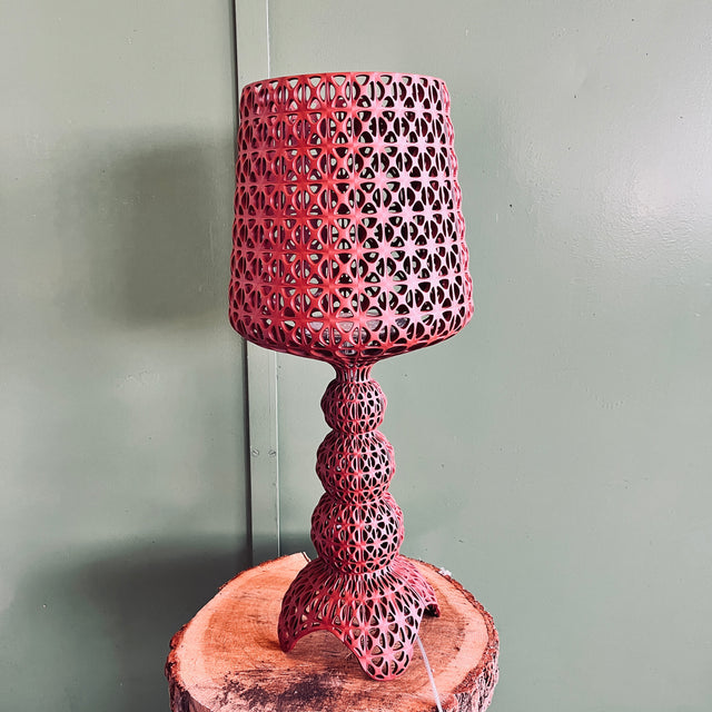 Kartell -  Tischleuchte - Mini Kabuki - Ferruccio Laviani - bordeaux - NEU