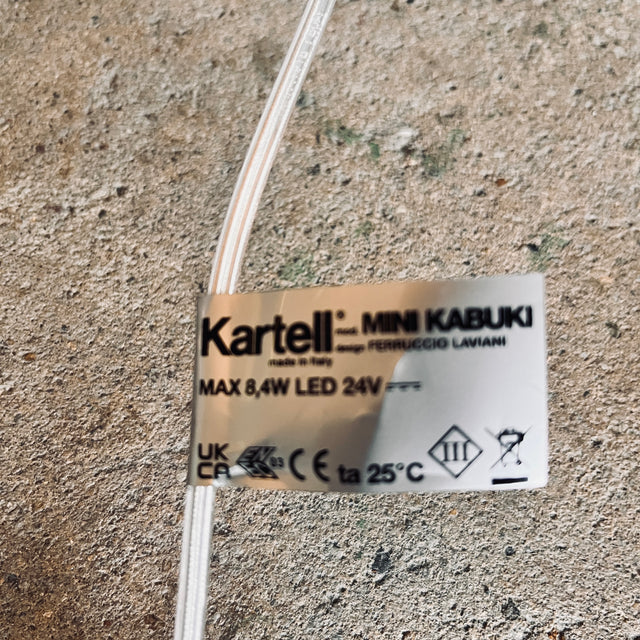 Kartell -  Tischleuchte - Mini Kabuki - Ferruccio Laviani - bordeaux - NEU