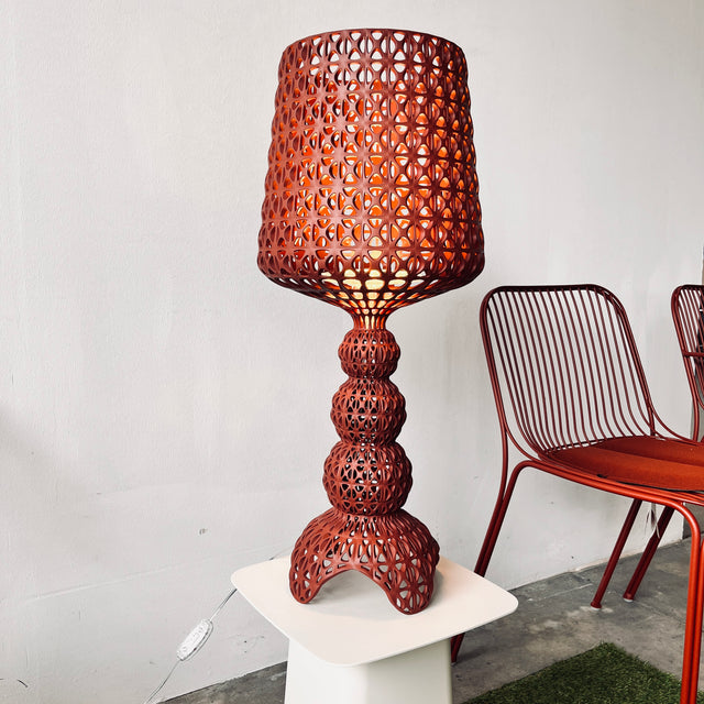 Kartell -  Tischleuchte - Mini Kabuki - Ferruccio Laviani - bordeaux - NEU