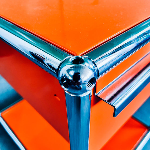 USM Haller - Nachttisch/Druckertisch - orange - gebrauchter TOP Zustand