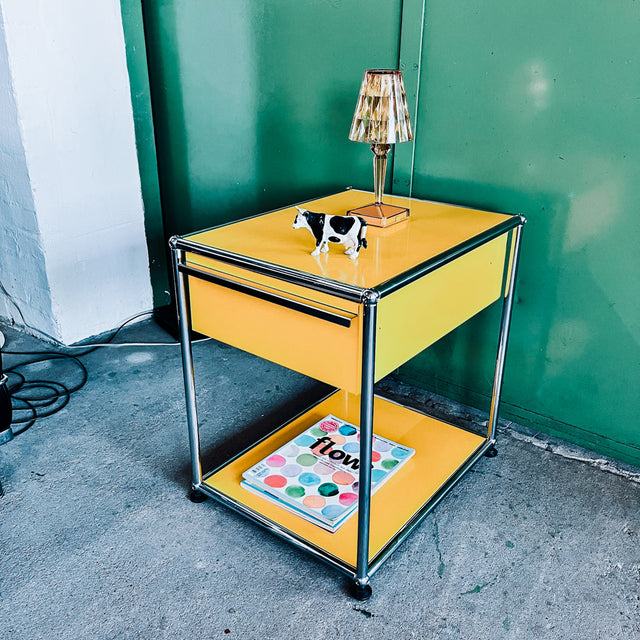 USM Haller - Nachttisch/Druckertisch - gelb - gebrauchter TOP Zustand